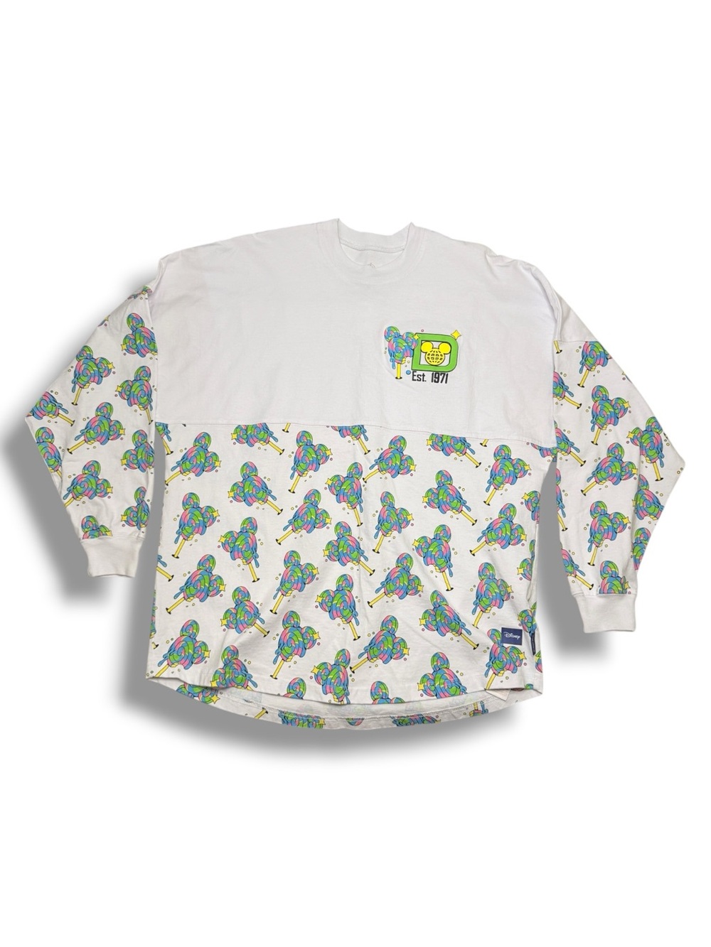DISNEY World Mickey Mouse Lollipop Snacks Eats Spirit Jersey Size Medium